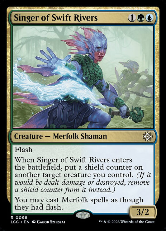 MTG Card Title: Singer of Swift Rivers LCC/98