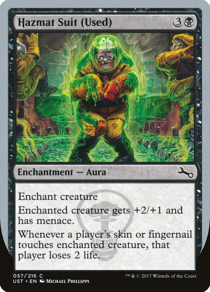 MTG Card Title: Hazmat Suit (Used) UST/57