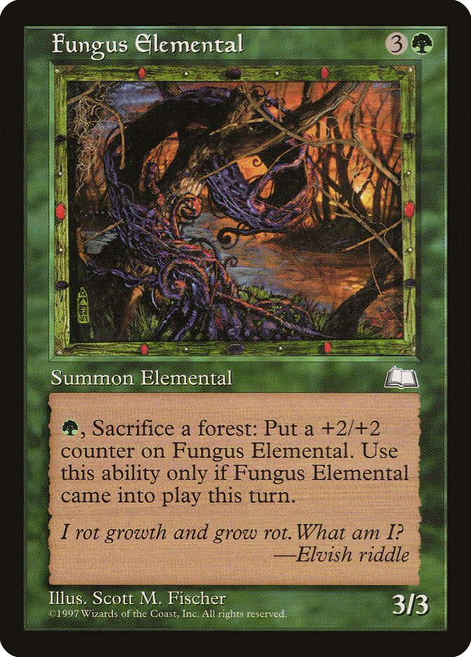 MTG Card Title: Fungus Elemental WTH/128