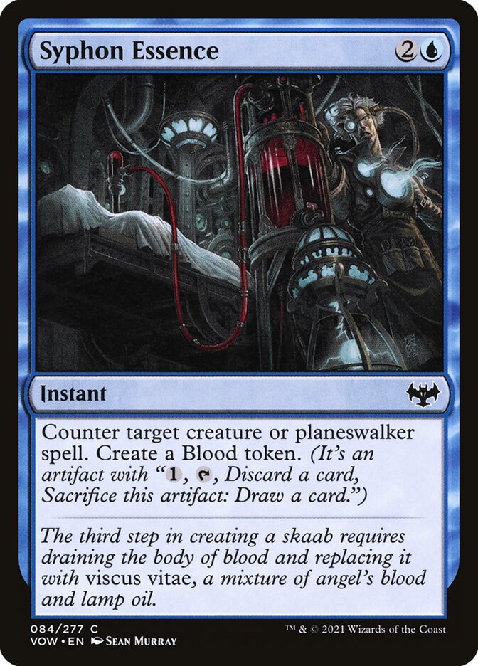 MTG Card Title: Syphon Essence VOW/84