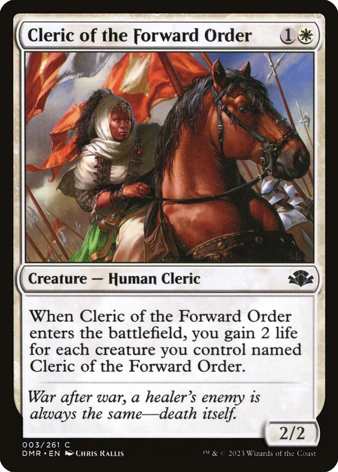 MTG Card Title: Cleric of the Forward Order DMR/3