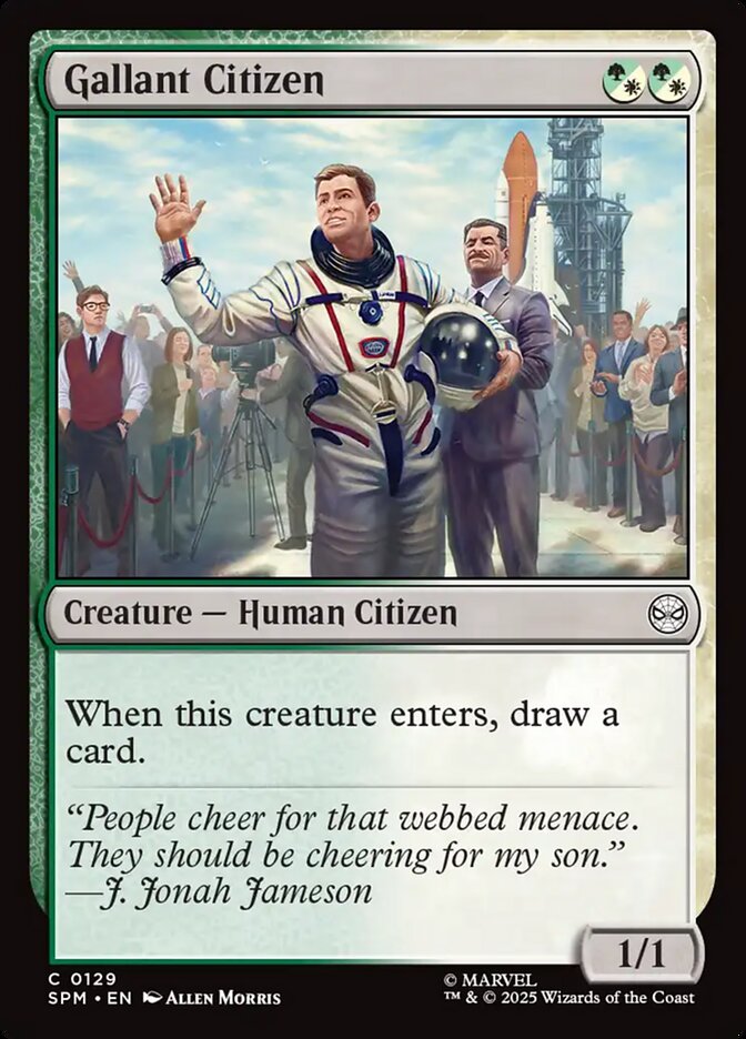 MTG Card Title: Gallant Citizen SPM/129