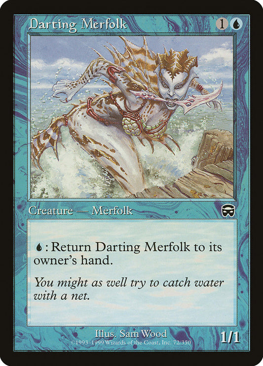 MTG Card Title: Darting Merfolk MMQ/72