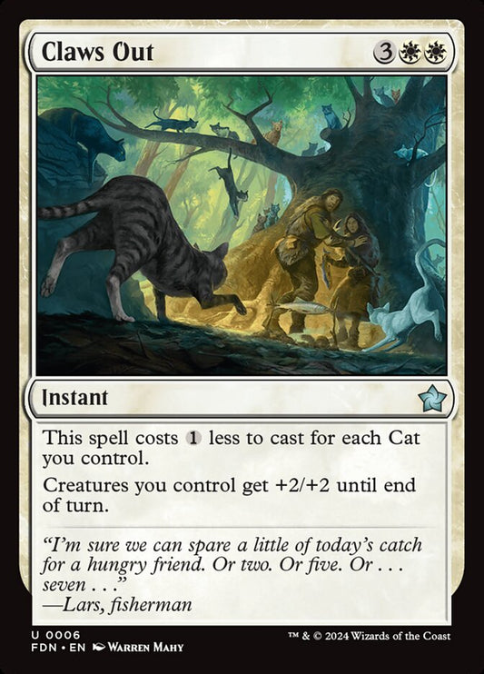 MTG Card Title: Claws Out FDN/6