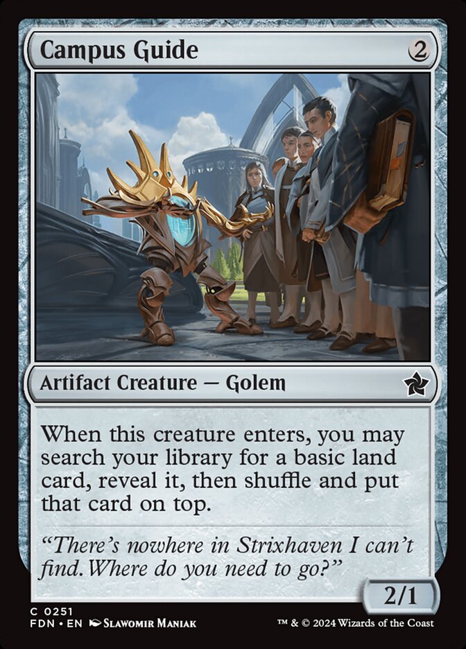 MTG Card Title: Campus Guide FDN/251