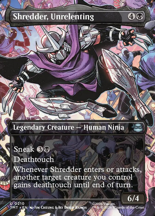 MTG Card Title: Shredder, Unrelenting TMT/210