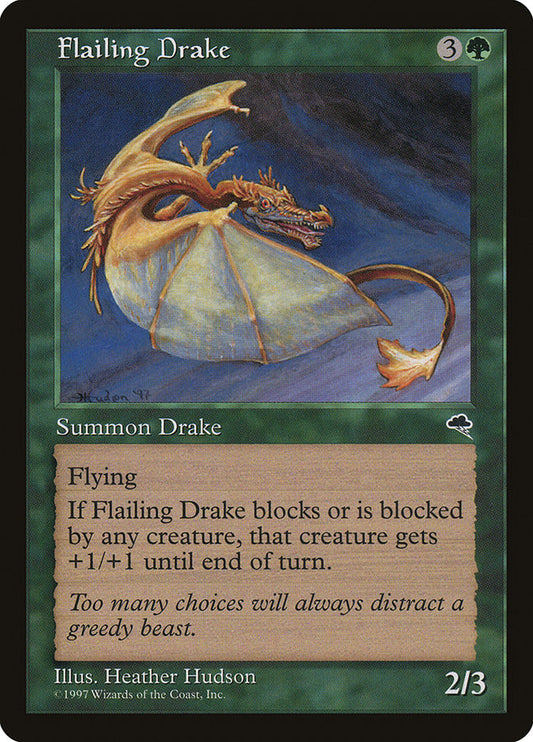 MTG Card Title: Flailing Drake TMP/227