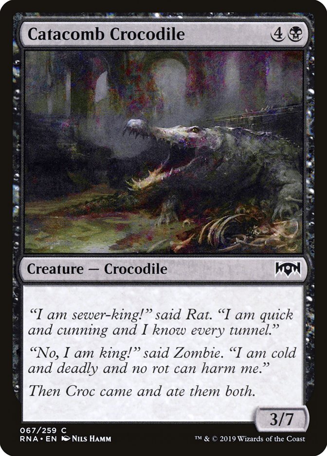 MTG Card Title: Catacomb Crocodile RNA/67