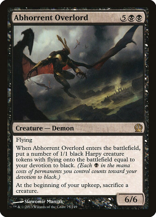 MTG Card Title: Abhorrent Overlord THS/75