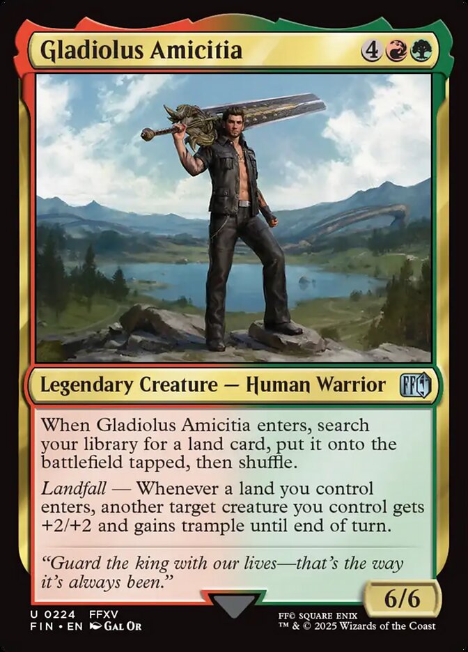 MTG Card Title: Gladiolus Amicitia FIN/224