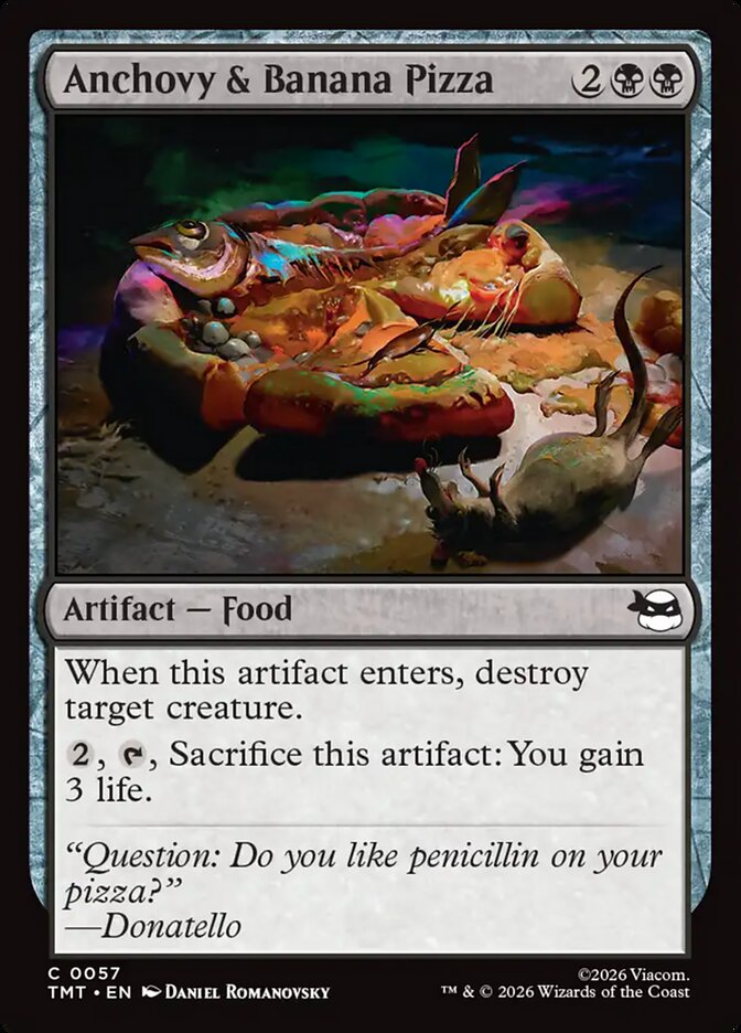 MTG Card Title: Anchovy & Banana Pizza TMT/57