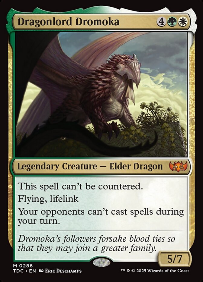 MTG Card Title: Dragonlord Dromoka TDC/286