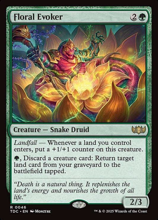 MTG Card Title: Floral Evoker TDC/46