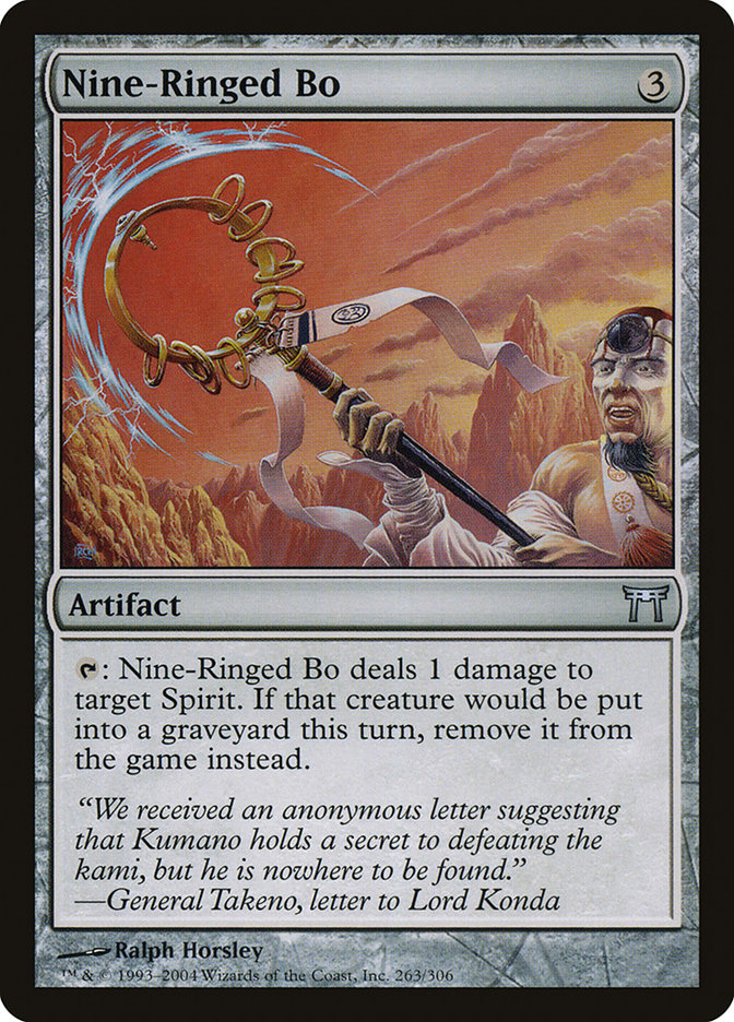 MTG Card Title: Nine-Ringed Bo CHK/263