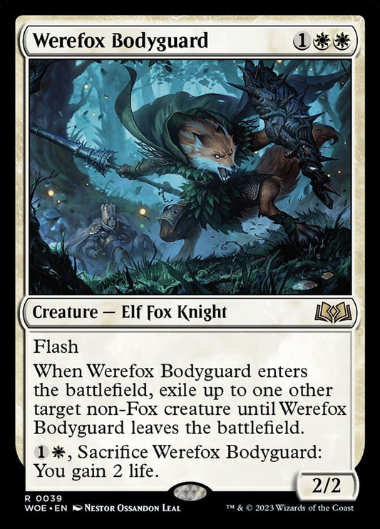 MTG Card Title: Werefox Bodyguard WOE/39