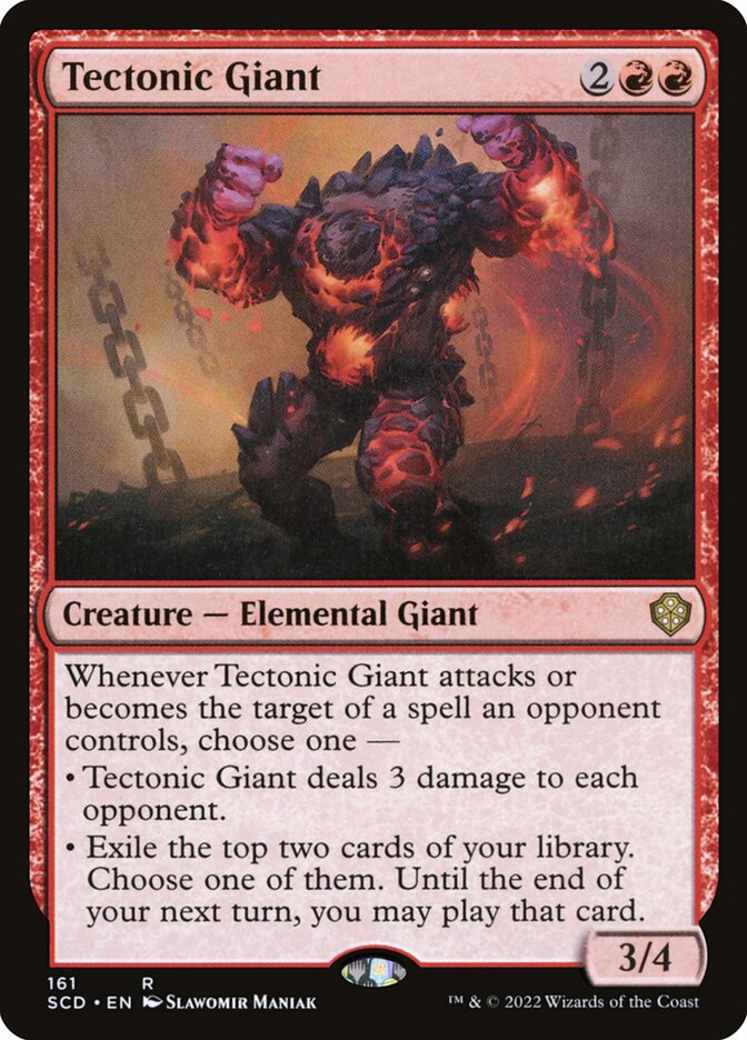 MTG Card Title: Tectonic Giant SCD/161