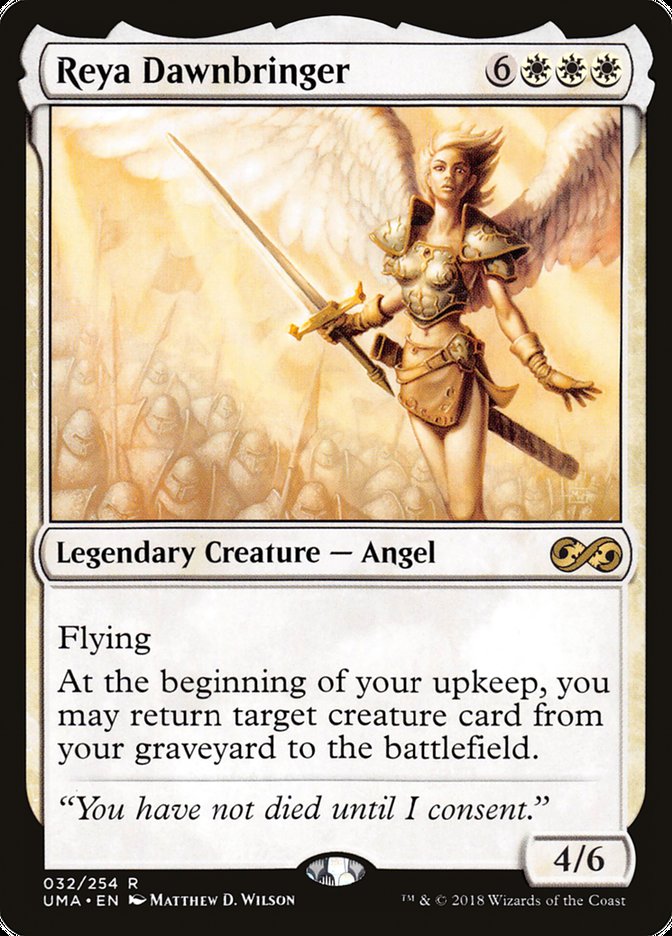MTG Card Title: Reya Dawnbringer UMA/32