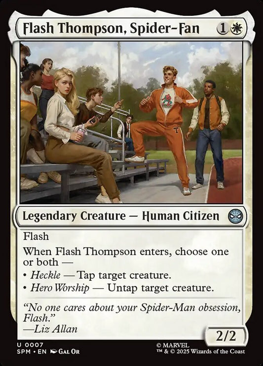 MTG Card Title: Flash Thompson, Spider-Fan SPM/7