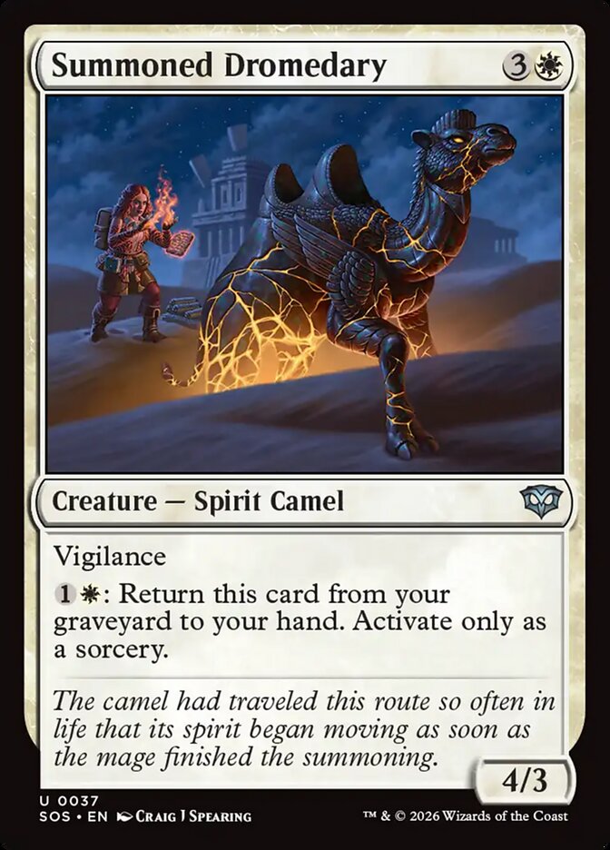 MTG Card Title: Summoned Dromedary SOS/37