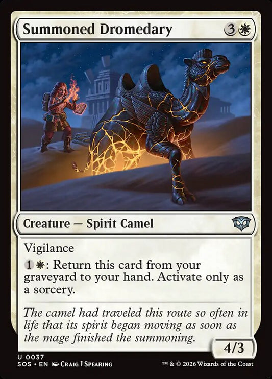 MTG Card Title: Summoned Dromedary SOS/37