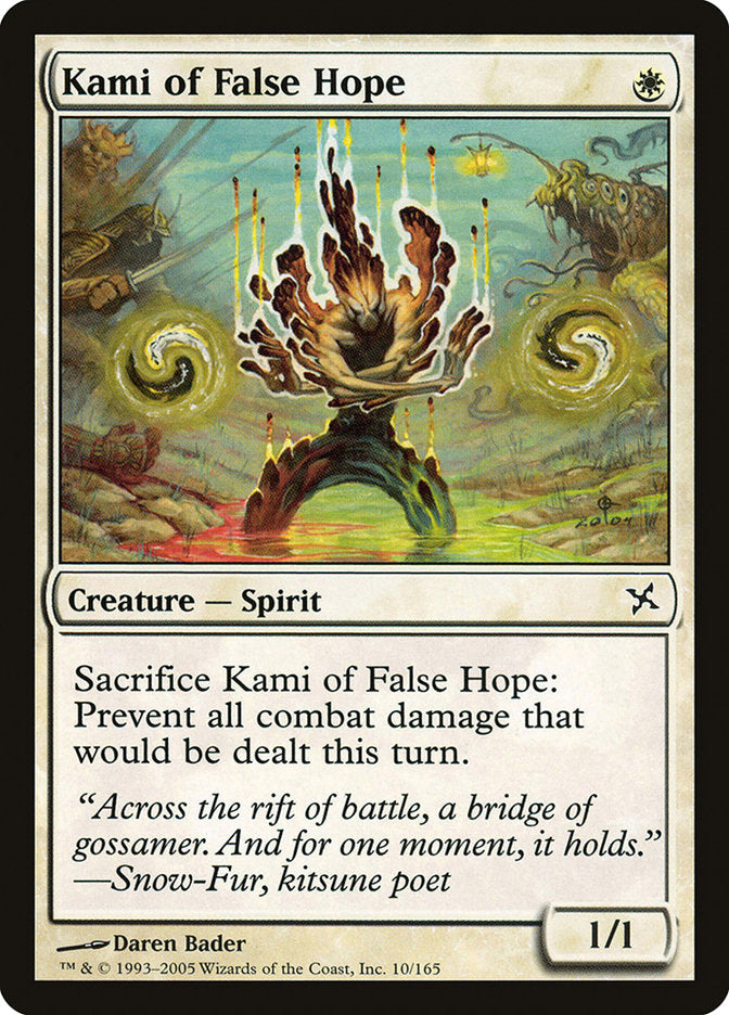 MTG Card Title: Kami of False Hope BOK/10