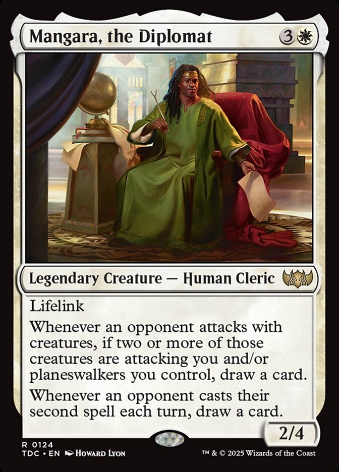 MTG Card Title: Mangara, the Diplomat TDC/124