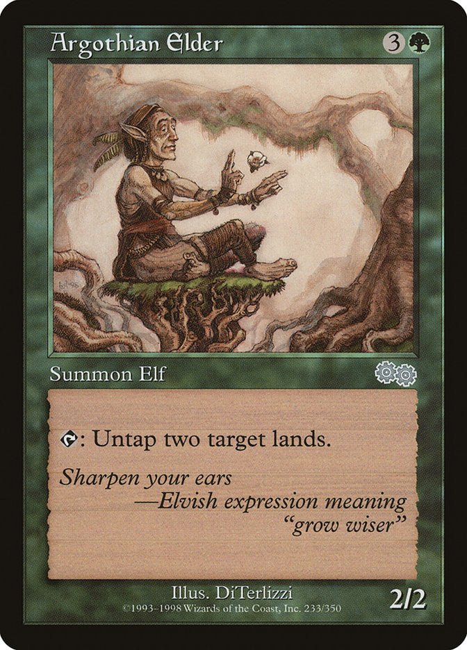 MTG Card Title: Argothian Elder USG/233