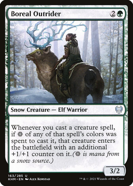 MTG Card Title: Boreal Outrider KHM/163