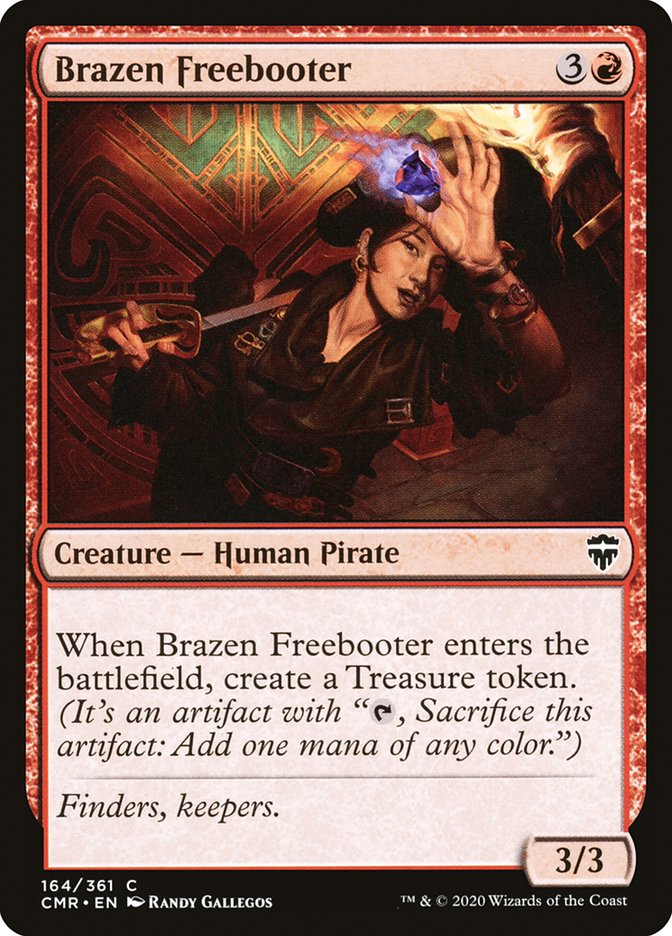 MTG Card Title: Brazen Freebooter CMR/164