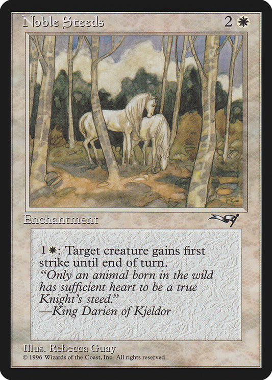 MTG Card Title: Noble Steeds ALL/11a