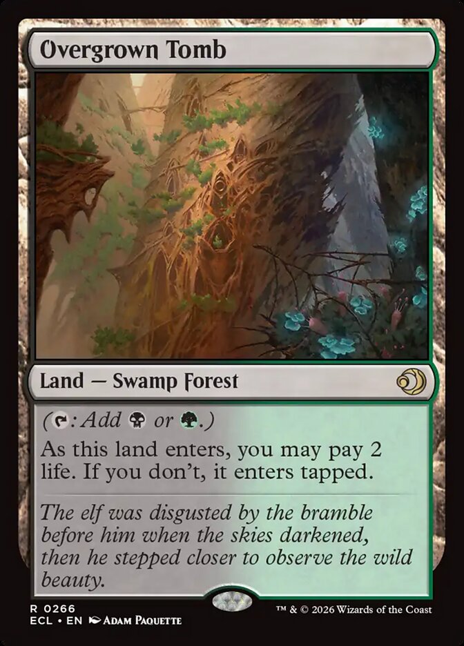 MTG Card Title: Overgrown Tomb ECL/266