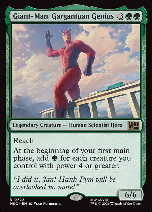 MTG Card Title: Giant-Man, Gargantuan Genius MSC/722