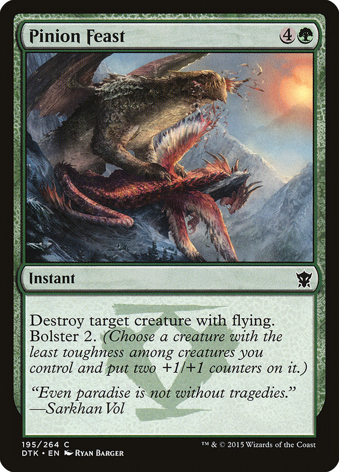 MTG Card Title: Pinion Feast DTK/195