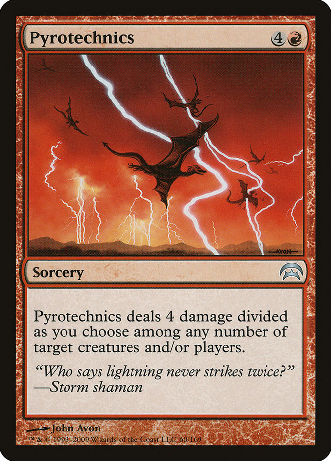 MTG Card Title: Pyrotechnics HOP/60