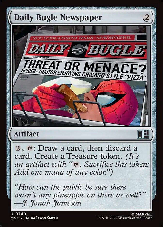 MTG Card Title: Daily Bugle Newspaper MSC/749