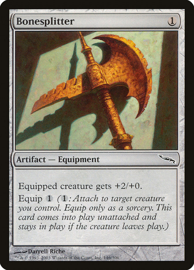 MTG Card Title: Bonesplitter MRD/146