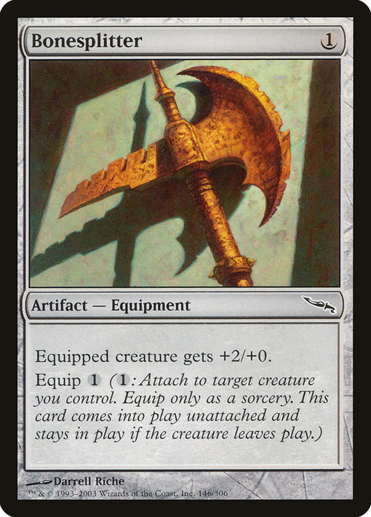 MTG Card Title: Bonesplitter MRD/146
