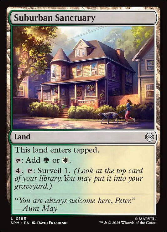 MTG Card Title: Suburban Sanctuary SPM/185