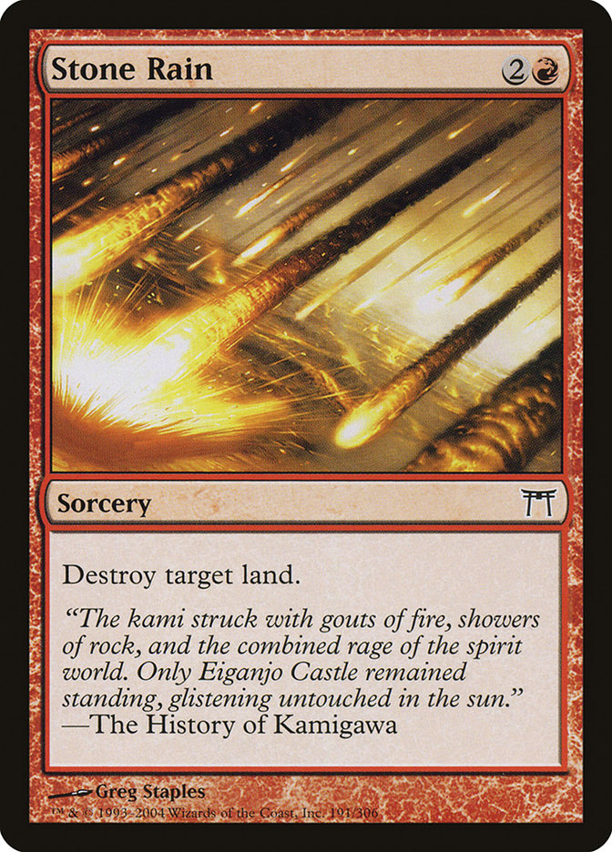 MTG Card Title: Stone Rain CHK/191