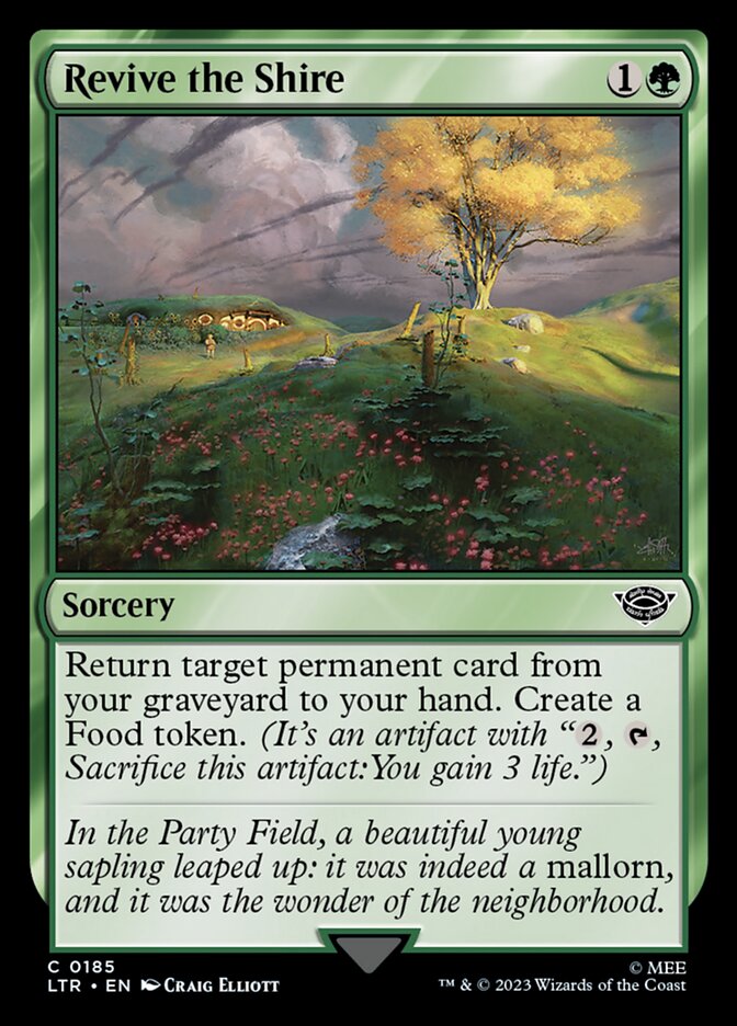MTG Card Title: Revive the Shire LTR/185