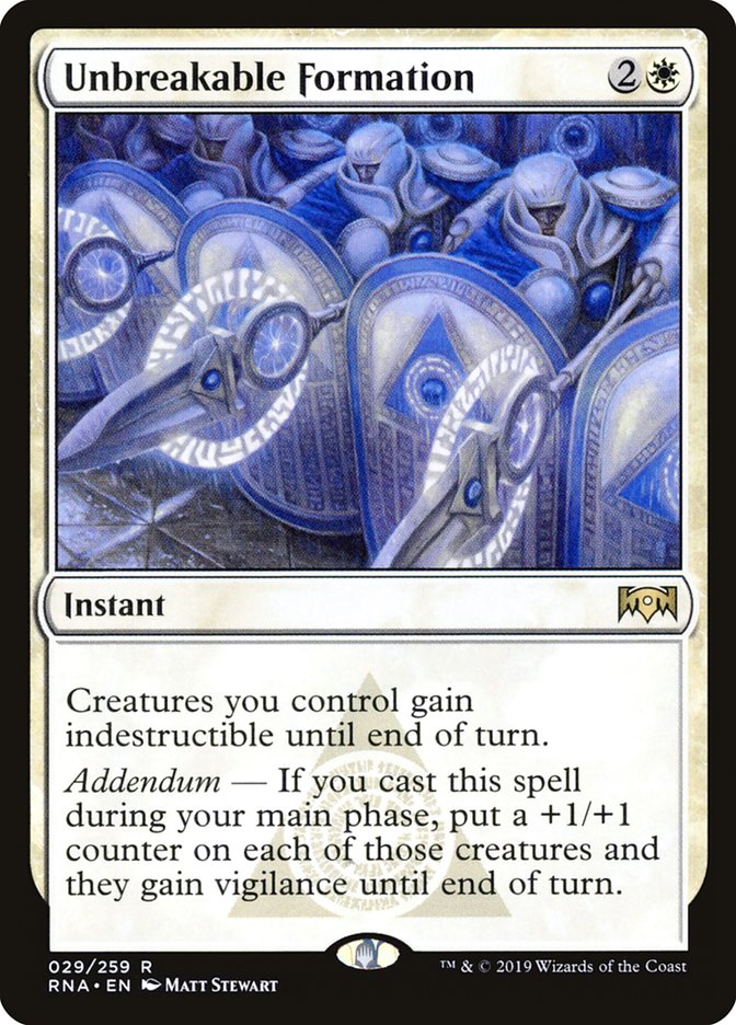 MTG Card Title: Unbreakable Formation RNA/29