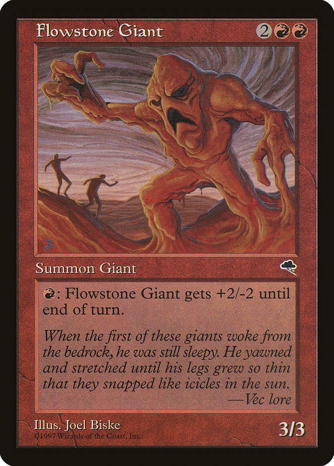 MTG Card Title: Flowstone Giant TMP/174