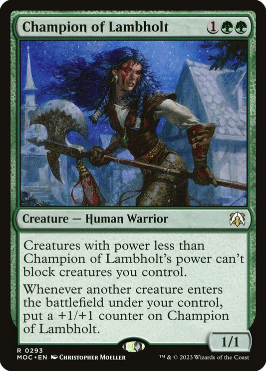 MTG Card Title: Champion of Lambholt MOC/293