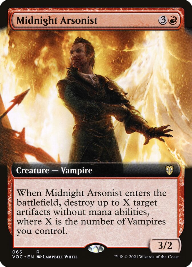 MTG Card Title: Midnight Arsonist VOC/65