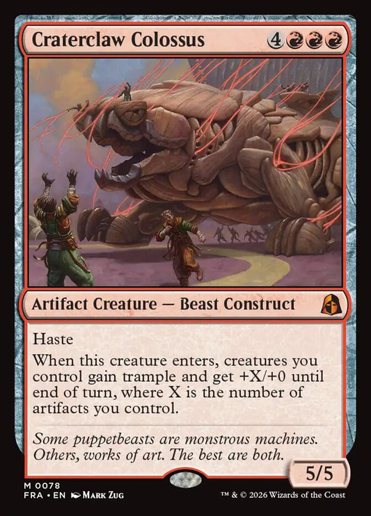 MTG Card Title: Craterclaw Colossus FRA/78