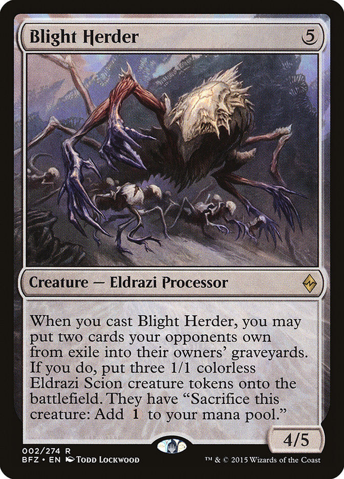 MTG Card Title: Blight Herder BFZ/2