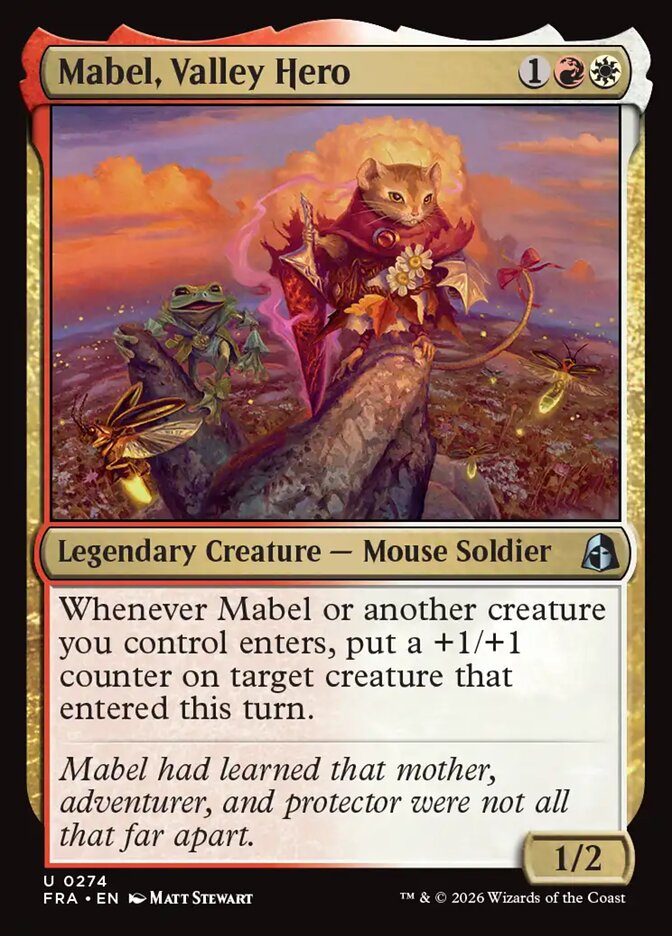 MTG Card Title: Mabel, Valley Hero FRA/274