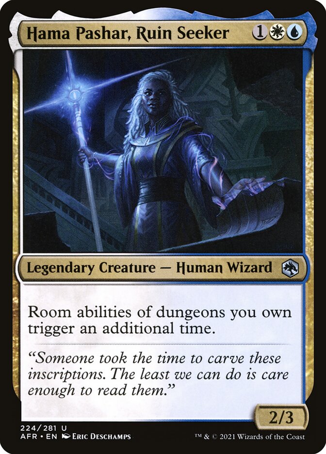 MTG Card Title: Hama Pashar, Ruin Seeker AFR/224