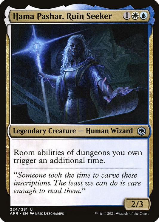MTG Card Title: Hama Pashar, Ruin Seeker AFR/224