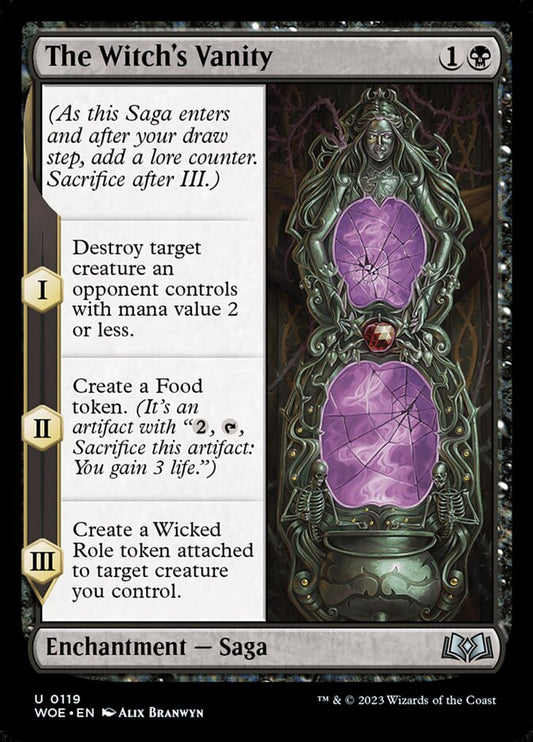 MTG Card Title: The Witch's Vanity WOE/119